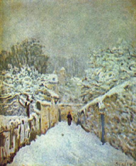 Alfred Sisley Schnee in Louveciennes